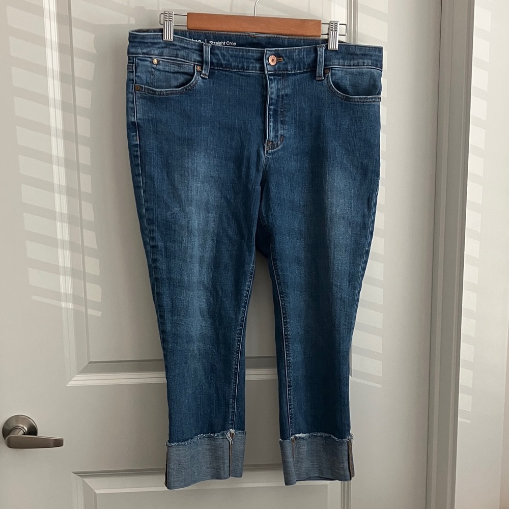 Talbots Dark Blue Capri Jeans